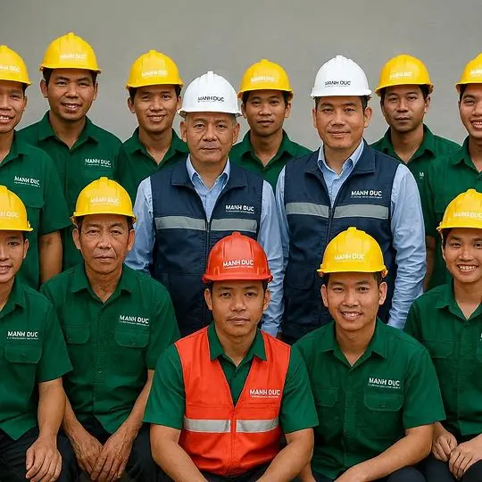 Đội ngũ Manh Duc MCI - Công ty xây dựng, vận tải và vệ sinh công nghiệp